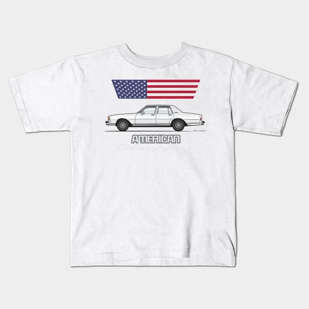 American Classic White Kids T-Shirt by JRCustoms44